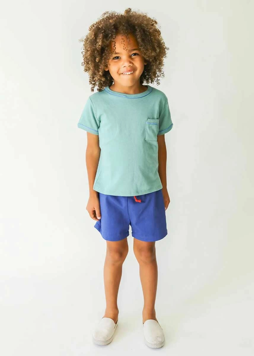 Bingo Toddler Short - Blue