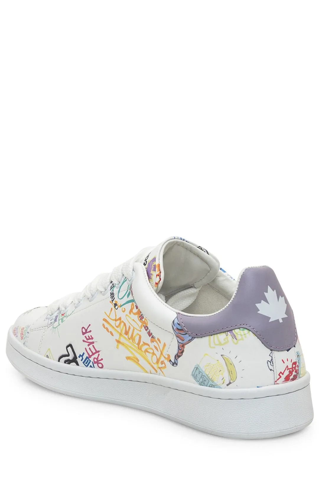 Dsquared2 Graphic Printed Lace-Up Sneakers