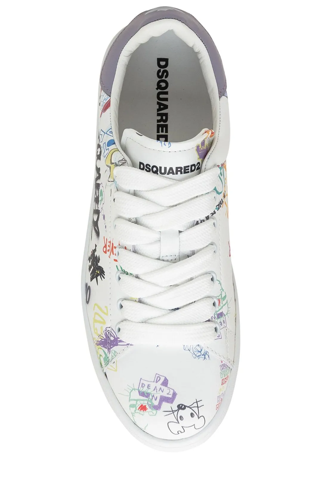 Dsquared2 Graphic Printed Lace-Up Sneakers
