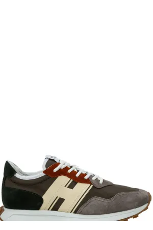 Hogan Logo Detailed Lace-Up Sneakers