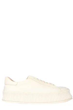 Jil Sander Ridged Lace-Up Sneakers
