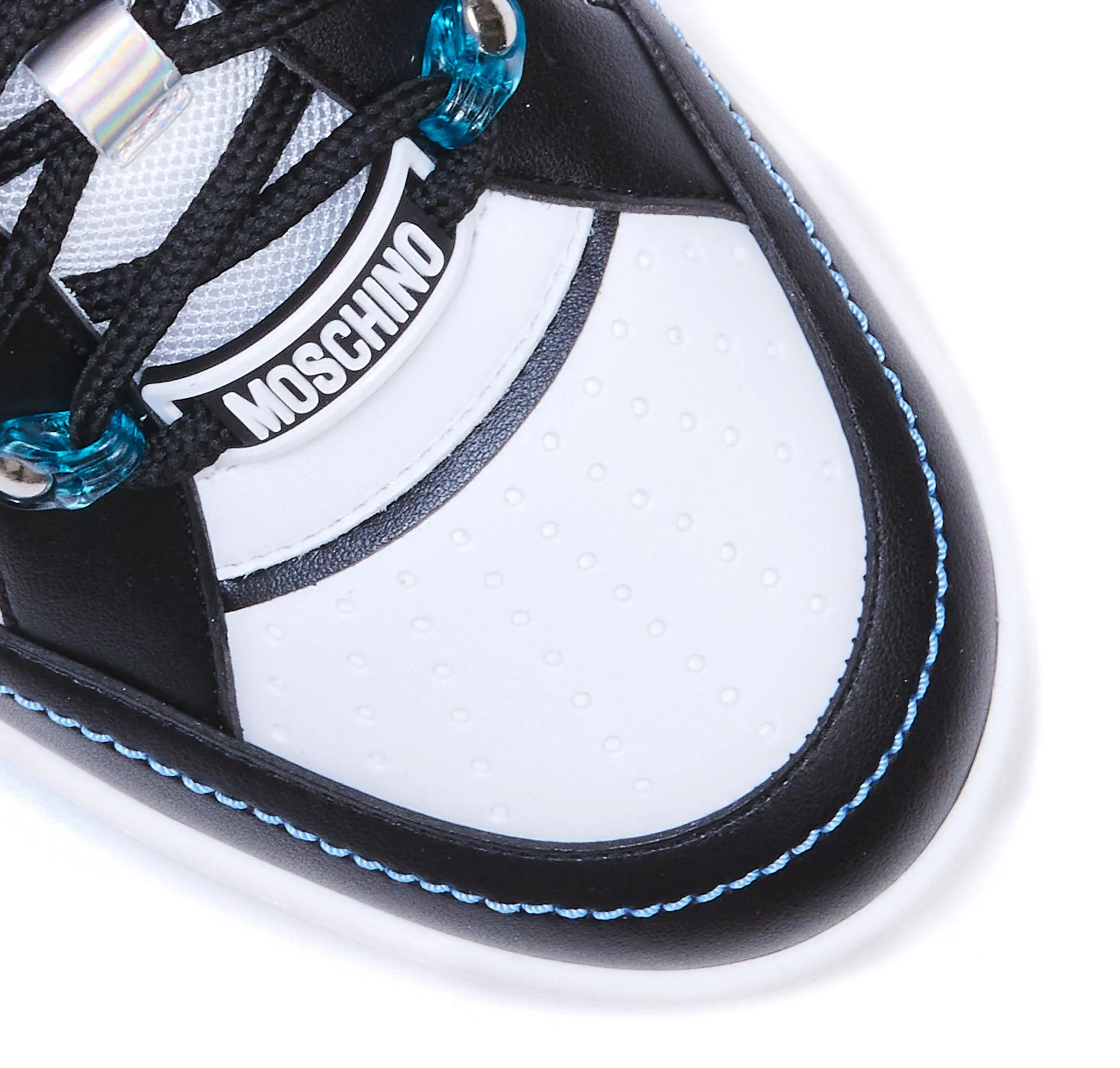Moschino Round Toe Lace-Up Sneakers