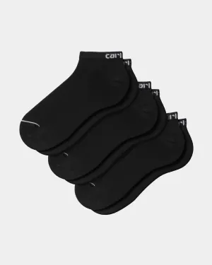 Script Sneakers Socks | Black / White