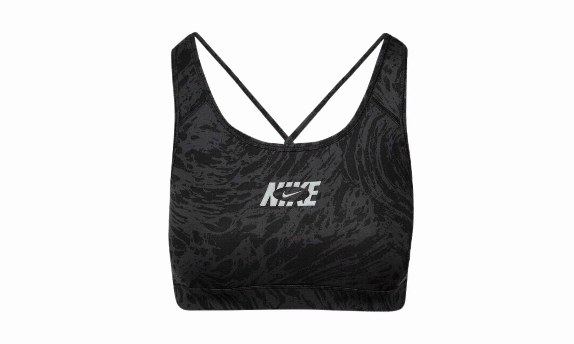 Sports Bra Nk Df Ic Swsh Strpy WMNS "BLACK"