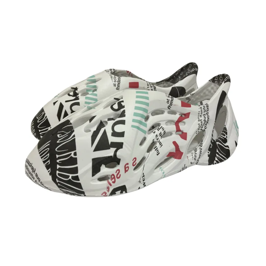 Women's Indoor/Outdoor Vented Clog Slippers with Graphic Design-Choose Size