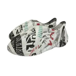 Women's Indoor/Outdoor Vented Clog Slippers with Graphic Design-Choose Size
